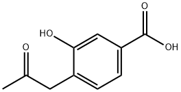 3-Hydroxy-4-(2-oxopropyl)benzoic acid 结构式