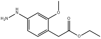 Ethyl 4-hydrazinyl-2-methoxyphenylacetate Struktur