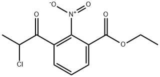 Ethyl 3-(2-chloropropanoyl)-2-nitrobenzoate,1806706-09-1,结构式