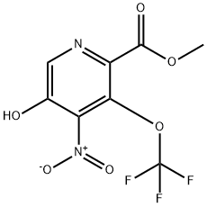 Methyl 5-hydroxy-4-nitro-3-(trifluoromethoxy)pyridine-2-carboxylate 结构式