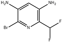 2-Bromo-3,5-diamino-6-(difluoromethyl)pyridine 结构式