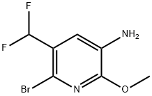 5-Amino-2-bromo-3-(difluoromethyl)-6-methoxypyridine 结构式