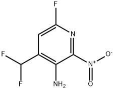 3-Amino-4-(difluoromethyl)-6-fluoro-2-nitropyridine Structure