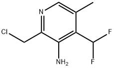 3-Amino-2-(chloromethyl)-4-(difluoromethyl)-5-methylpyridine,1806818-76-7,结构式
