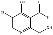 5-Chloro-3-(difluoromethyl)-4-hydroxypyridine-2-methanol 结构式