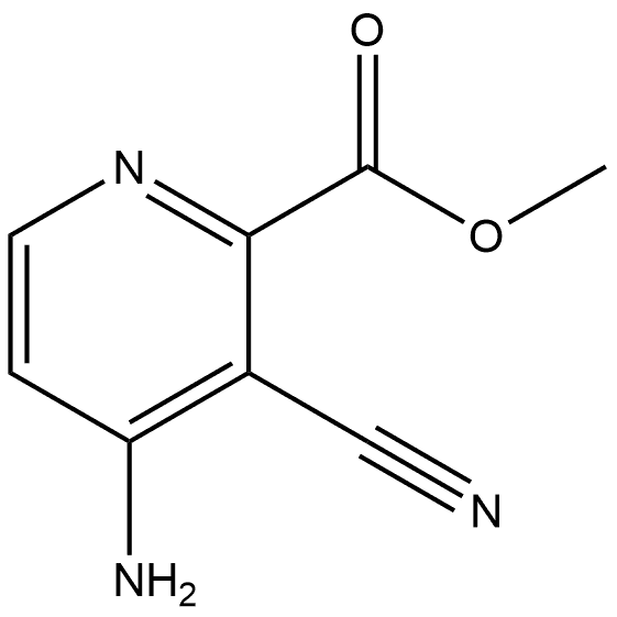 Methyl 4-amino-3-cyano-2-pyridinecarboxylate Struktur