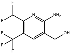 2-Amino-6-(difluoromethyl)-5-(trifluoromethyl)pyridine-3-methanol Structure