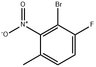 3-溴-4-氟-2-硝基甲苯 结构式