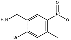 Benzenemethanamine, 2-bromo-4-methyl-5-nitro- Struktur