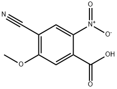 4-氰基-5-甲氧基-2-硝基苯甲酸 结构式