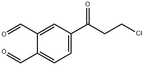 3-Chloro-1-(3,4-diformylphenyl)propan-1-one Struktur