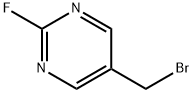 Pyrimidine, 5-(bromomethyl)-2-fluoro- Struktur