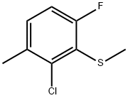 Benzene, 2-chloro-4-fluoro-1-methyl-3-(methylthio)- Structure