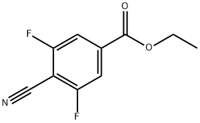 Benzoic acid, 4-cyano-3,5-difluoro-, ethyl ester,1807155-65-2,结构式