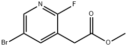 3-Pyridineacetic acid, 5-bromo-2-fluoro-, methyl ester Structure