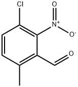 Benzaldehyde, 3-chloro-6-methyl-2-nitro- Structure