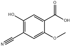 Benzoic acid, 4-cyano-5-hydroxy-2-methoxy- Struktur