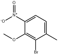 Benzene, 2-bromo-3-methoxy-1-methyl-4-nitro- Structure