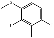 Benzene, 1,3-difluoro-2-methyl-4-(methylthio)- 结构式