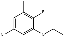 Benzene, 5-chloro-1-ethoxy-2-fluoro-3-methyl- Structure