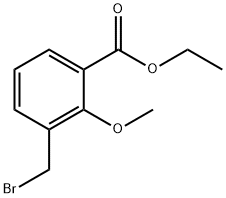 Ethyl 3-bromomethyl-2-methoxybenzoate 结构式