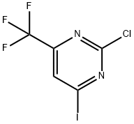 2-Chloro-4-iodo-6-(trifluoromethyl)pyrimidine Struktur