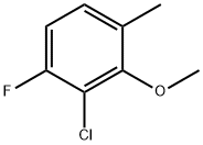 Benzene, 2-chloro-1-fluoro-3-methoxy-4-methyl- 结构式