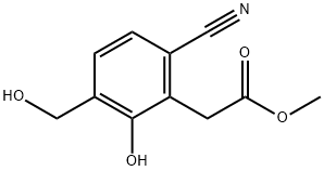 Methyl 6-cyano-2-hydroxy-3-(hydroxymethyl)phenylacetate