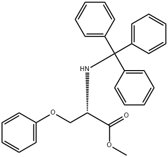 O-Phenyl-N-(triphenylmethyl)-L-serine methyl ester Structure