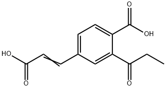 4-Carboxy-3-propionylcinnamic acid Structure