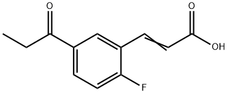 2-Fluoro-5-propionylcinnamic acid 结构式