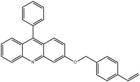3-[(4-乙烯基苯基)甲氧基]-9-苯基吖啶, 1807766-87-5, 结构式