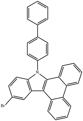 9-[1,1'-Biphenyl]-4-yl-12-bromo-9H-dibenzo[a,c]carbazole,1807910-53-7,结构式
