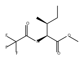 L-Isoleucine, N-(2,2,2-trifluoroacetyl)-, methyl ester Struktur
