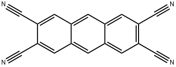 アントラセン-2,3,6,7-テトラカルボニトリル 化学構造式