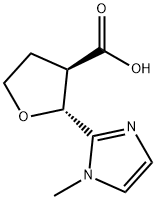 trans-2-(1-methyl-1H-imidazol-2-yl)oxolane-3-carboxylic acid 结构式