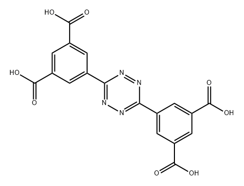 1,3-Benzenedicarboxylic acid, 5,5'-(1,2,4,5-tetrazine-3,6-diyl)bis- Structure