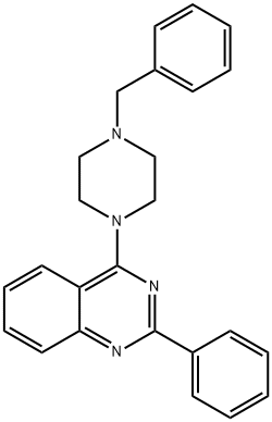 Quinazoline, 2-phenyl-4-[4-(phenylmethyl)-1-piperazinyl]-,181114-32-9,结构式