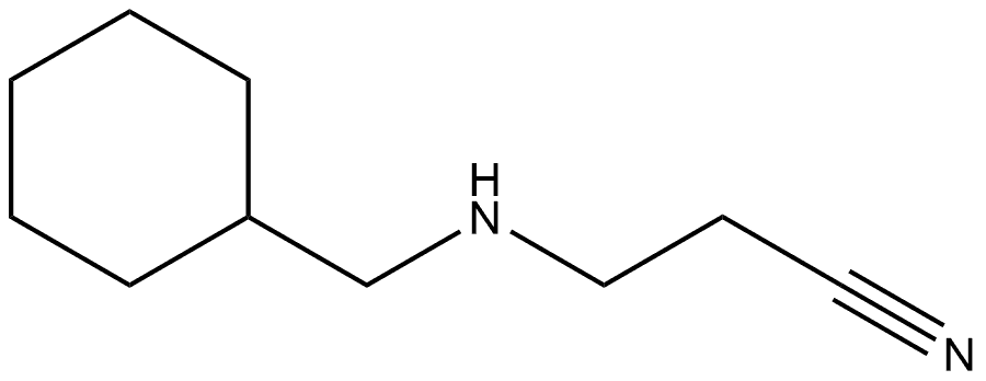 Propanenitrile, 3-(cyclohexylmethylamino)- Structure