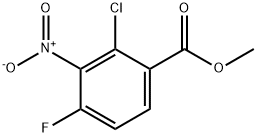2-氯-4-氟-3-硝基苯甲酸甲酯, 1812892-64-0, 结构式