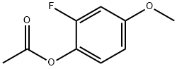 2-Fluoro-4-mthoxyphnyl actat Structure