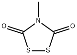 1,2,4-Dithiazolidine-3,5-dione, 4-methyl- Struktur