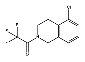 Ethanone, 1-(5-chloro-3,4-dihydro-2(1H)-isoquinolinyl)-2,2,2-trifluoro- 结构式