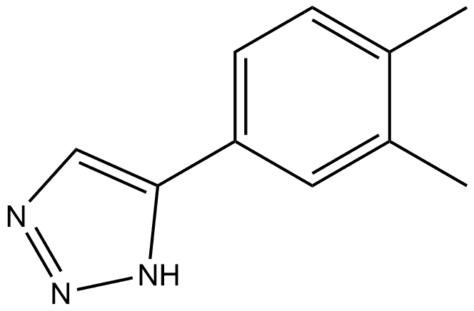 5-(3,4-dimethylphenyl)-1H-1,2,3-triazole 结构式