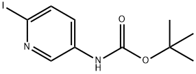 Carbamic acid, N-(6-iodo-3-pyridinyl)-, 1,1-dimethylethyl ester Structure