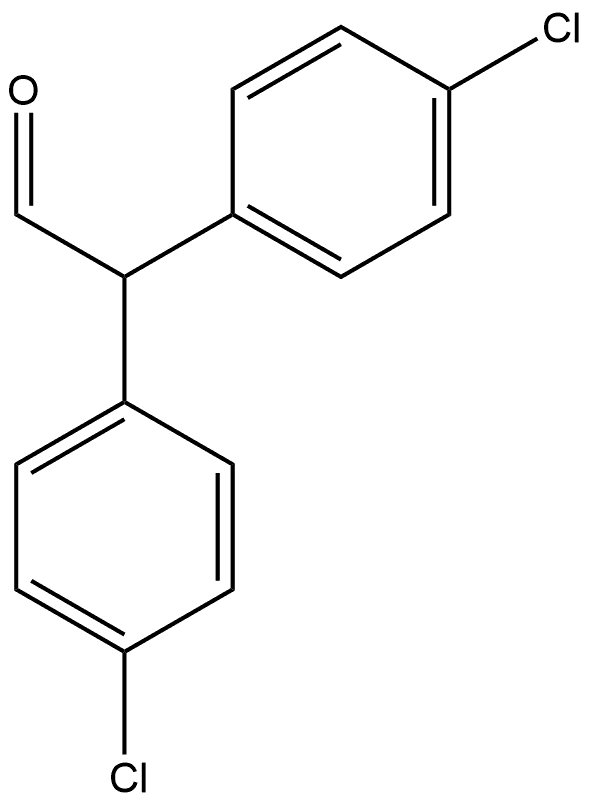 Benzeneacetaldehyde, 4-chloro-α-(4-chlorophenyl)- Structure