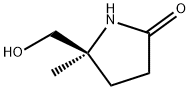 2-Pyrrolidinone, 5-(hydroxymethyl)-5-methyl-, (5S)- Struktur
