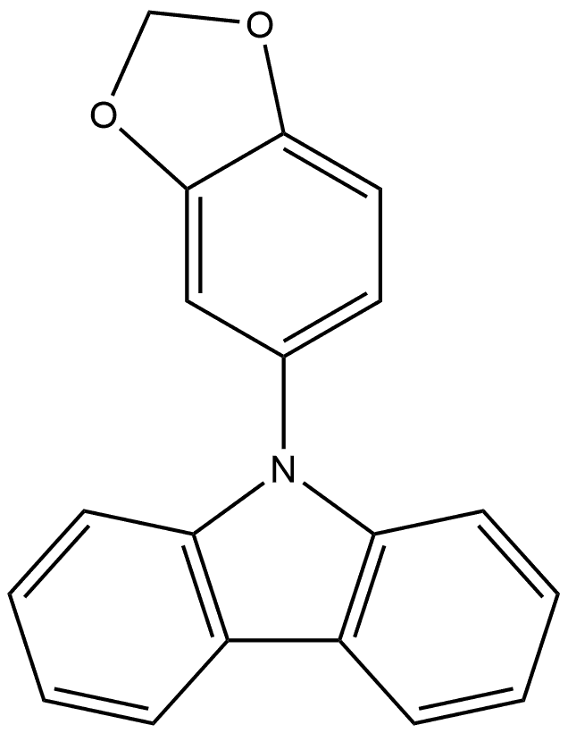 9-(1,3-Benzodioxol-5-yl)-9H-carbazole Structure