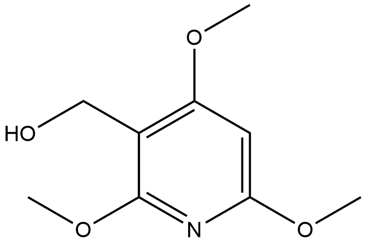 2,4,6-Trimethoxy-3-pyridinemethanol Structure