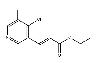 2-Propenoic acid, 3-(4-chloro-5-fluoro-3-pyridinyl)-, ethyl ester, (2E)- Structure